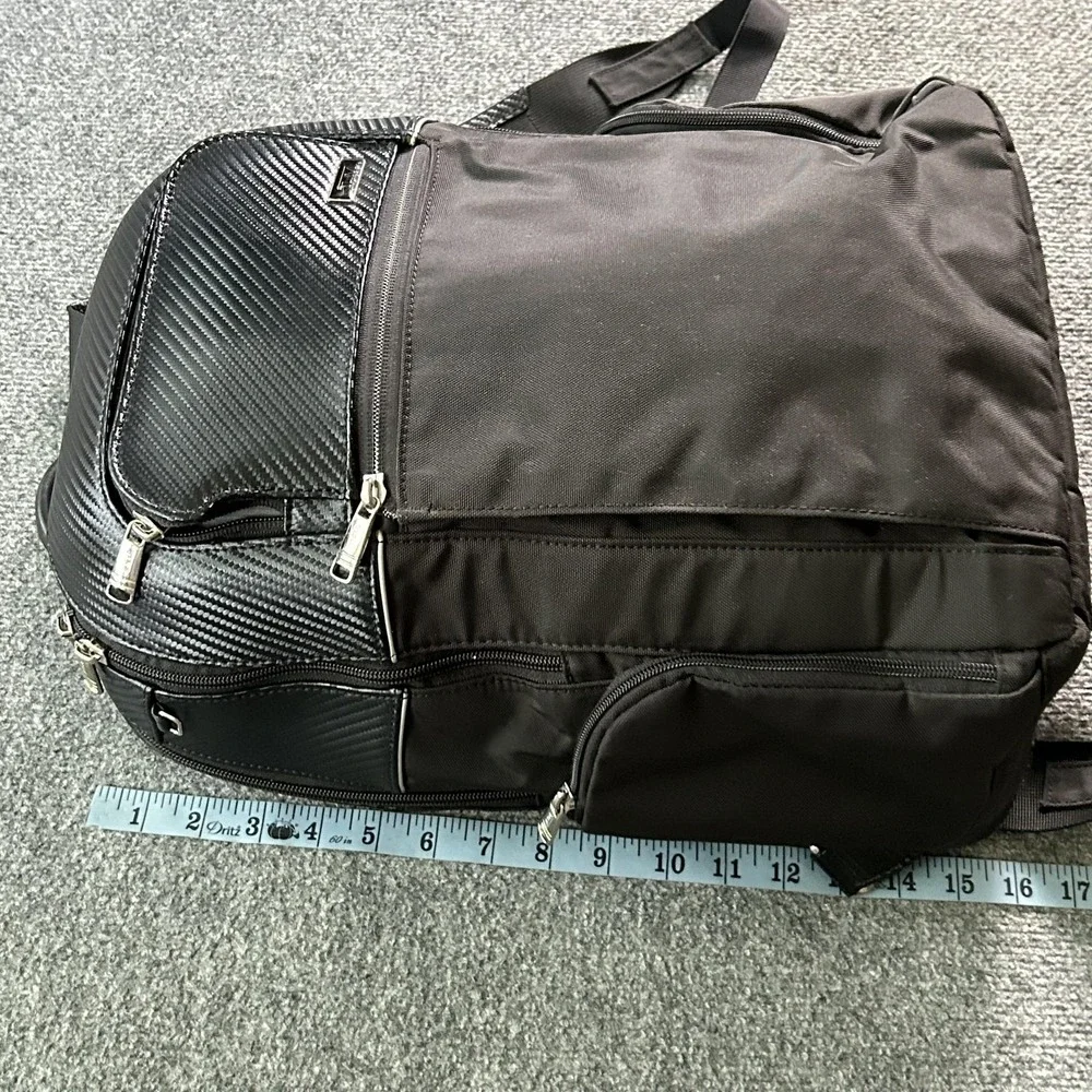 TUMI Arrive Bradley Carbon Fiber Look Backpack Laptop Travel Business Bag